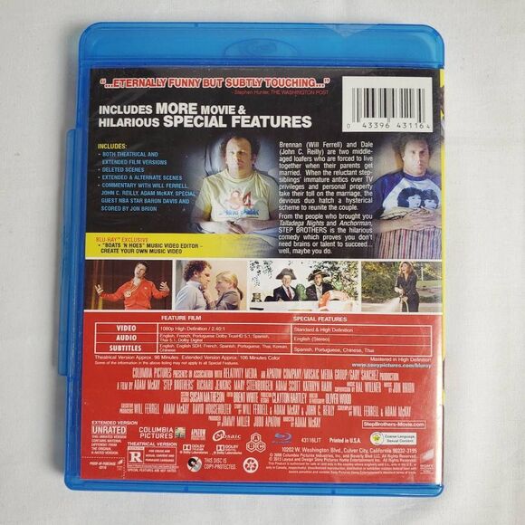 Step Brothers Blu-ray Theatrical & Extended Versions - Picture 3 of 3